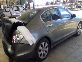 2009 HONDA ACCORD, OLIVE, EX-L MODEL, 3.5L, AT.  A26267